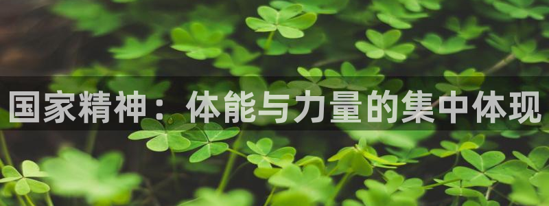 中欧体育官网入口：国家精神：体能与力量的集中体现