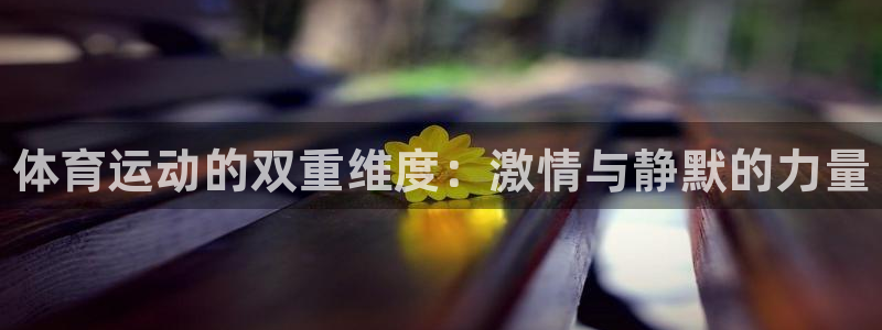 中欧体育平台：体育运动的双重维度：激情与静默的力量